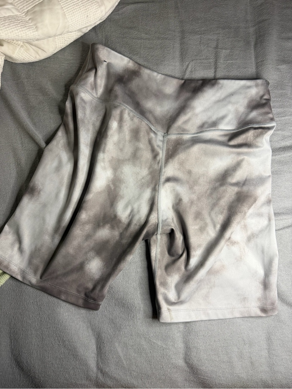 Nike Grey Tie-Dye Bike Shorts with Swoosh - Picture 4 of 4